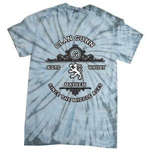 Clan Gunn Scottish Kilt Highland Games Tie-Dye T-Shirt