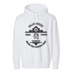 Clan Gunn Scottish Kilt Highland Games Garment-Dyed Fleece Hoodie