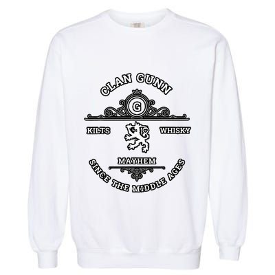 Clan Gunn Scottish Kilt Highland Games Garment-Dyed Sweatshirt