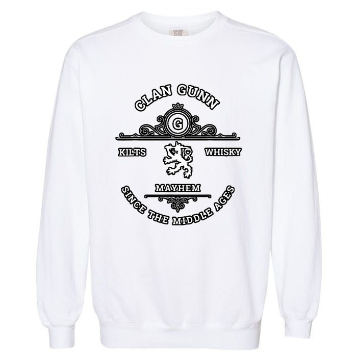 Clan Gunn Scottish Kilt Highland Games Garment-Dyed Sweatshirt