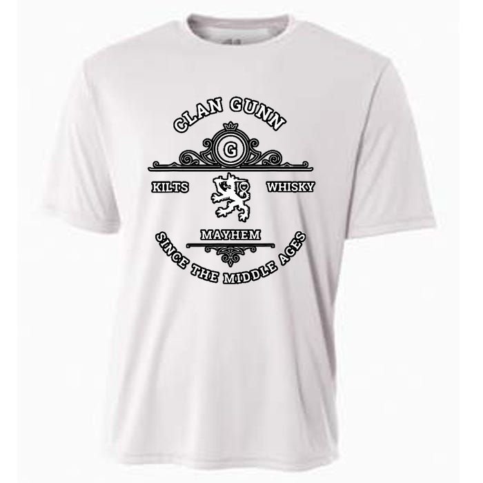 Clan Gunn Scottish Kilt Highland Games Cooling Performance Crew T-Shirt