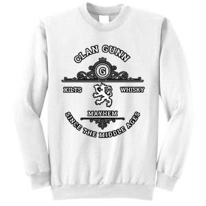 Clan Gunn Scottish Kilt Highland Games Sweatshirt