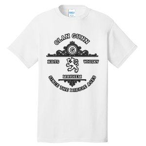 Clan Gunn Scottish Kilt Highland Games Tall T-Shirt