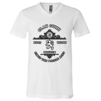 Clan Gunn Scottish Kilt Highland Games V-Neck T-Shirt