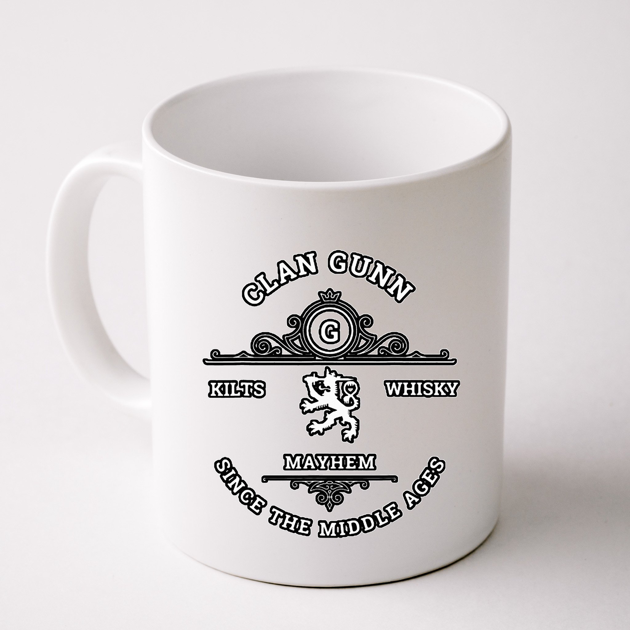 Clan Gunn Scottish Kilt Highland Games Mug