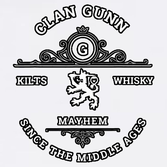 Clan Gunn Scottish Kilt Highland Games Flat Bill Trucker Hat
