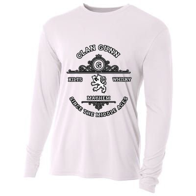 Clan Gunn Scottish Kilt Highland Games Cooling Performance Long Sleeve Crew