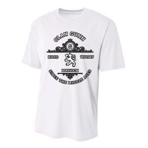 Clan Gunn Scottish Kilt Highland Games Performance Sprint T-Shirt