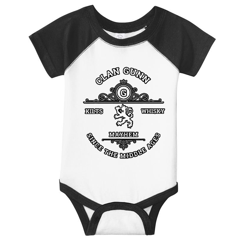 Clan Gunn Scottish Kilt Highland Games Infant Baby Jersey Bodysuit