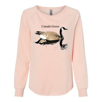 Canada Goose Swimming Gift Waterfowl Lover Womens California Wash Sweatshirt