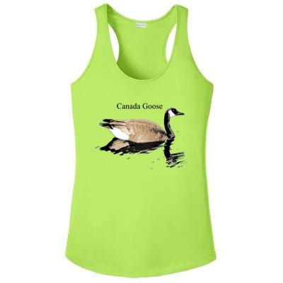 Canada Goose Swimming Gift Waterfowl Lover Ladies PosiCharge Competitor Racerback Tank