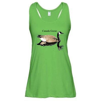 Canada Goose Swimming Gift Waterfowl Lover Ladies Essential Flowy Tank