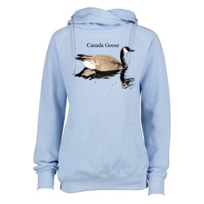 Canada Goose Swimming Gift Waterfowl Lover Womens Funnel Neck Pullover Hood