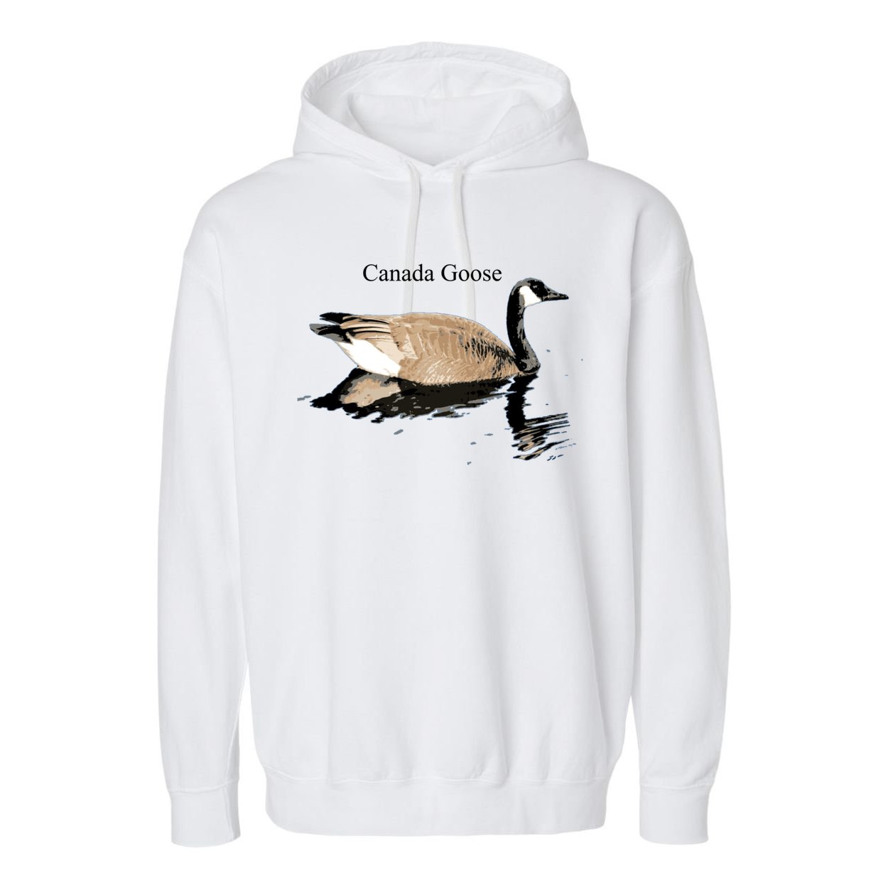 Canada Goose Swimming Gift Waterfowl Lover Garment-Dyed Fleece Hoodie