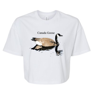 Canada Goose Swimming Gift Waterfowl Lover Bella+Canvas Jersey Crop Tee