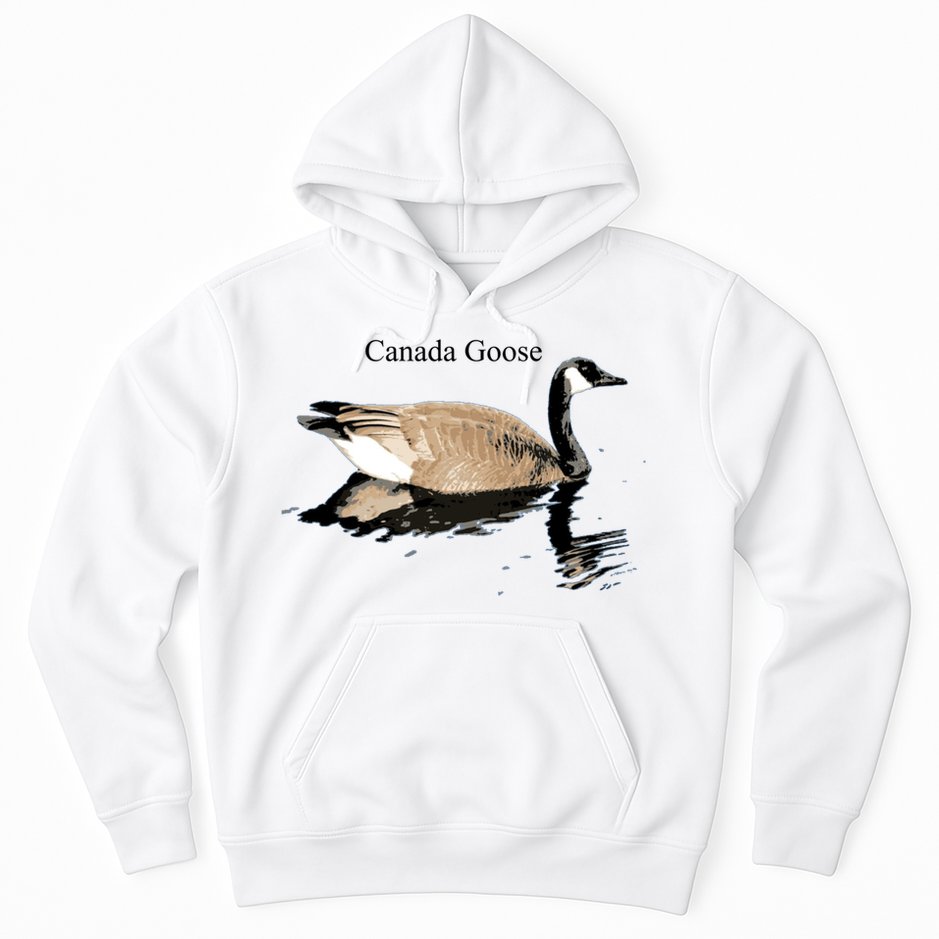Canada Goose Swimming Gift Waterfowl Lover Hoodie