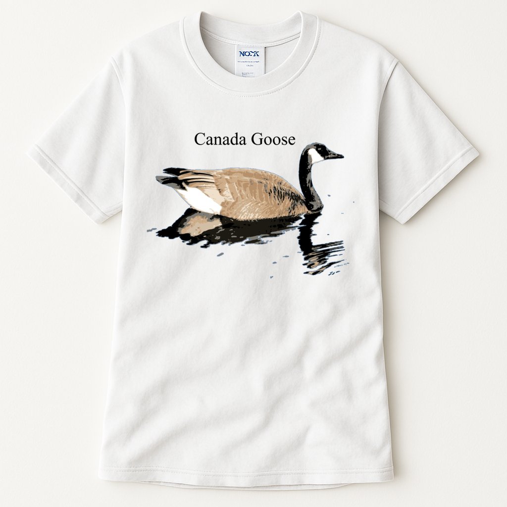 Canada Goose Swimming Gift Waterfowl Lover Tall T-Shirt