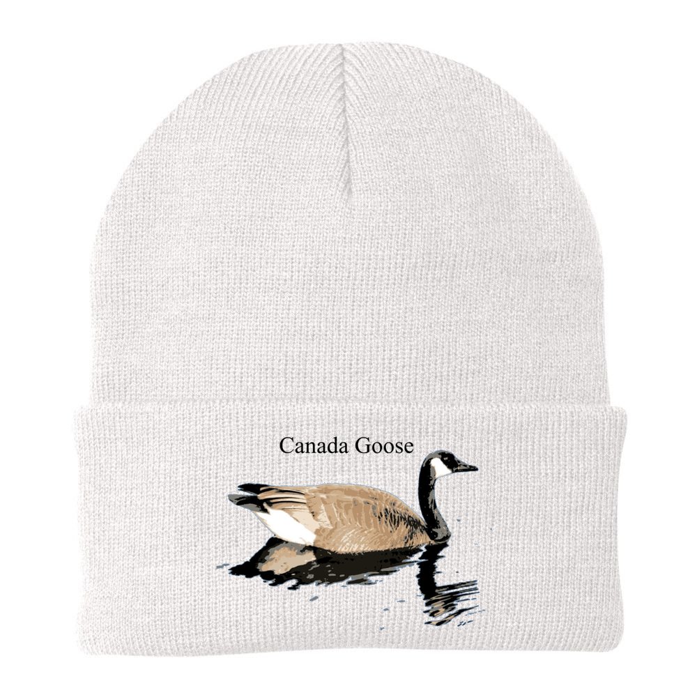 Canada Goose Swimming Gift Waterfowl Lover Beanie