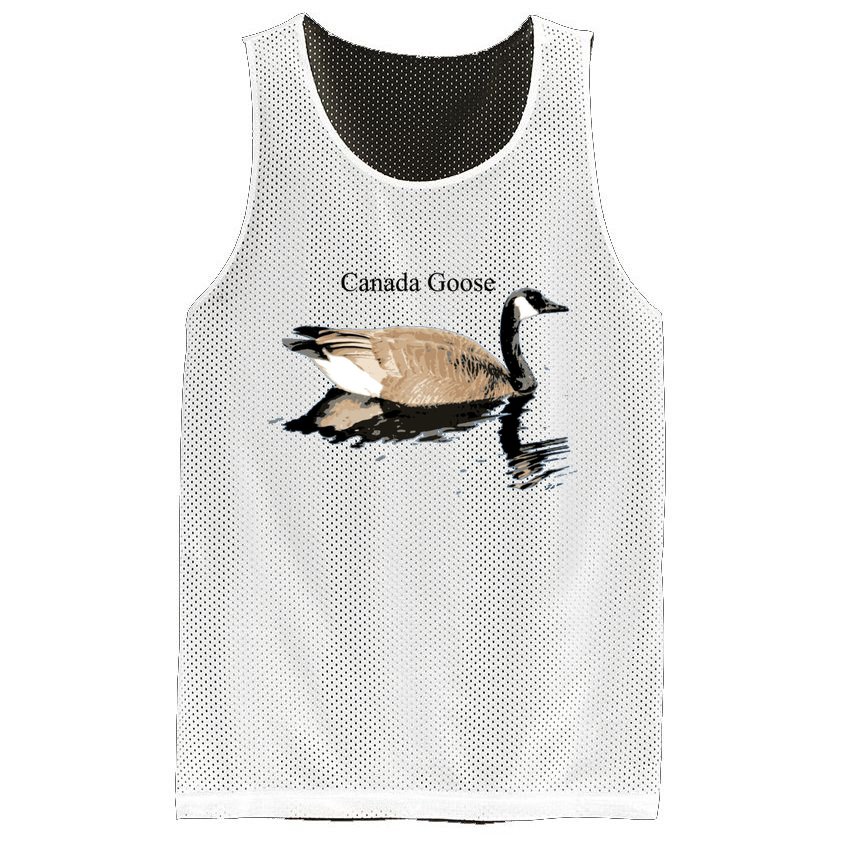 Canada Goose Swimming Gift Waterfowl Lover Mesh Reversible Basketball Jersey Tank