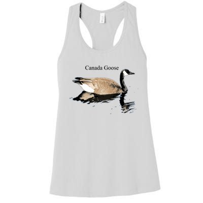 Canada Goose Swimming Gift Waterfowl Lover Women's Racerback Tank