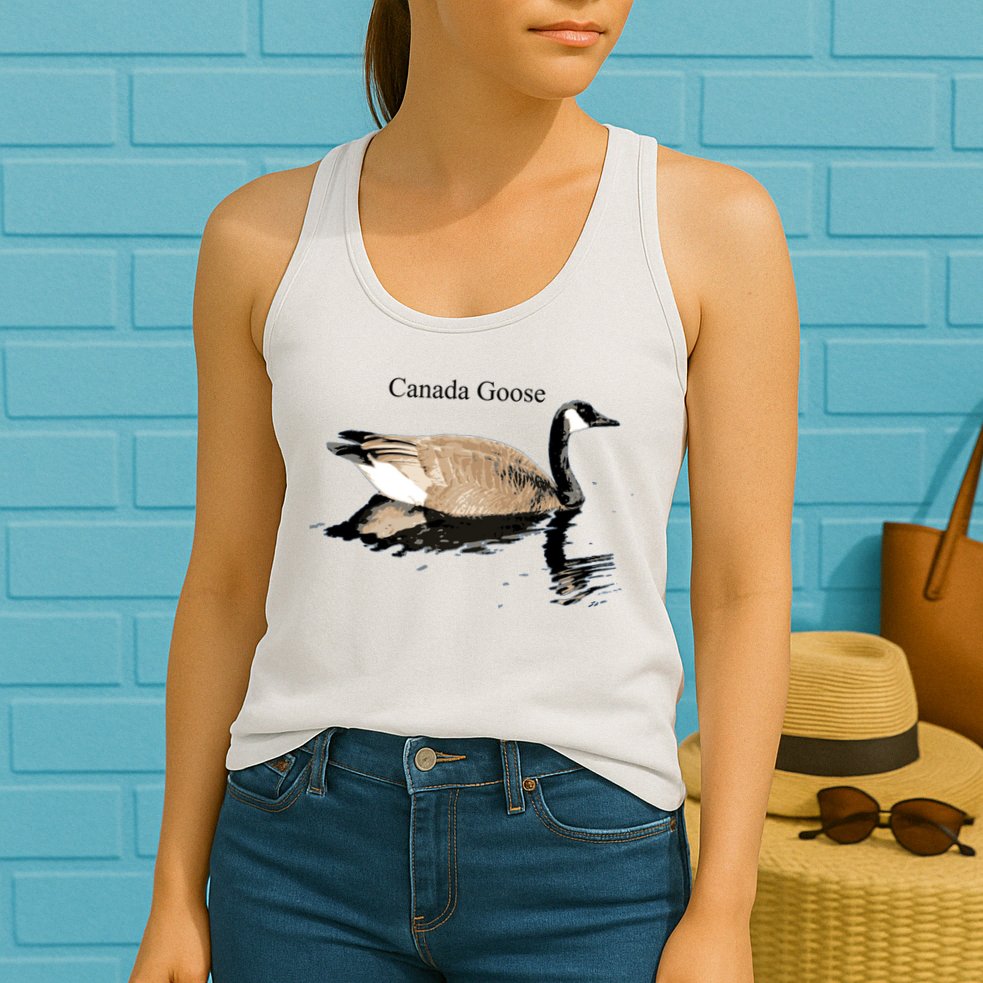 Canada Goose Swimming Gift Waterfowl Lover Womens Tank Top