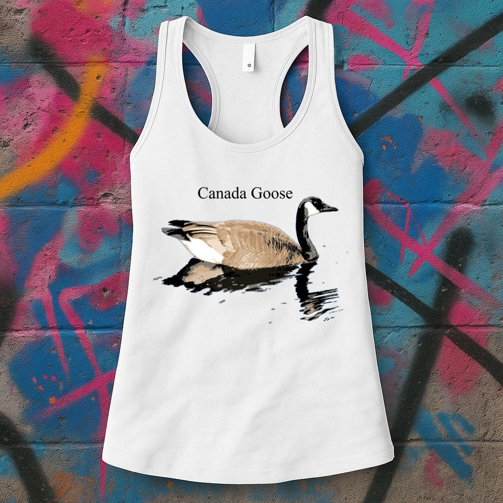Canada Goose Swimming Gift Waterfowl Lover Womens Tank Top