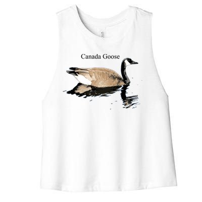 Canada Goose Swimming Gift Waterfowl Lover Women's Racerback Cropped Tank