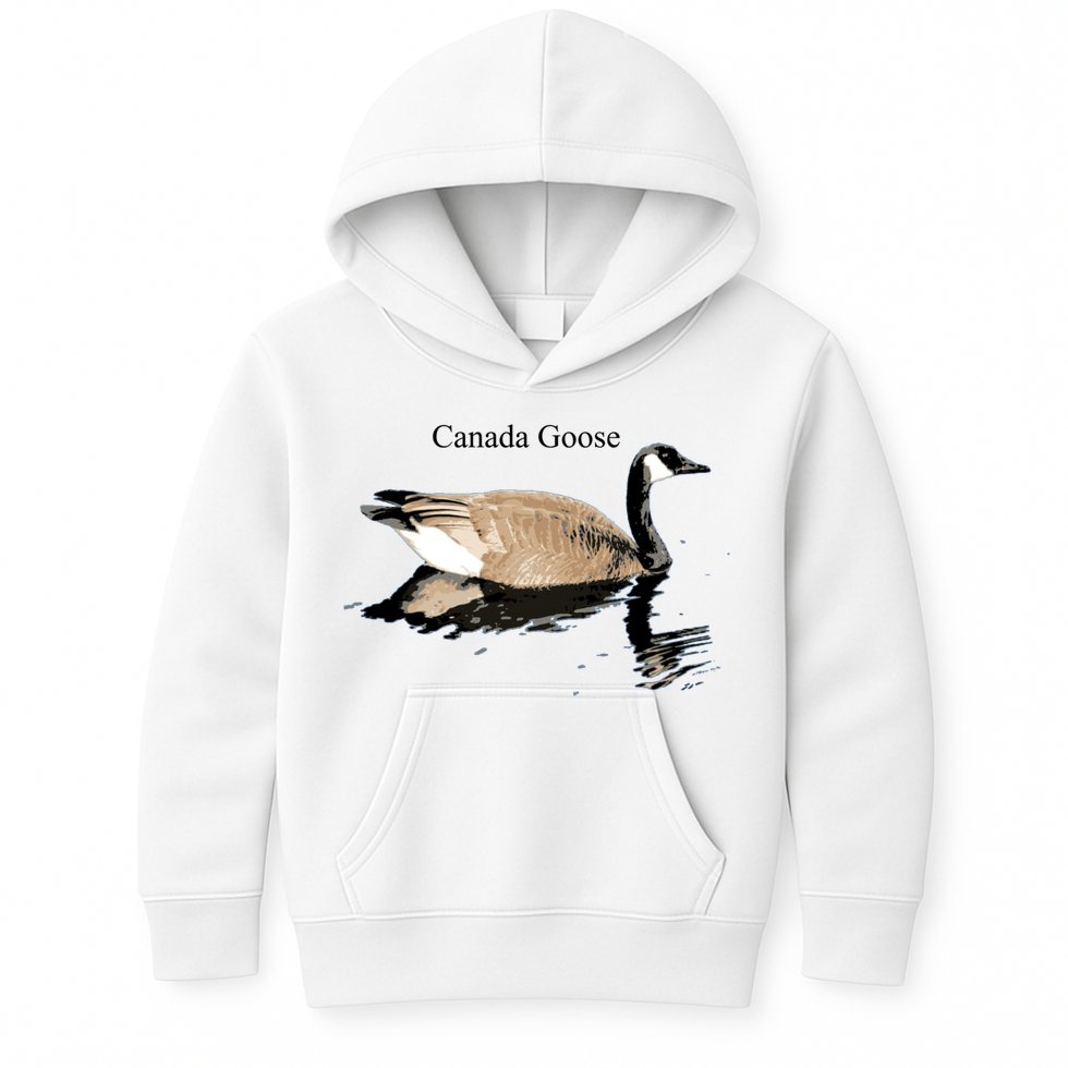 Canada Goose Swimming Gift Waterfowl Lover Kids Hoodie
