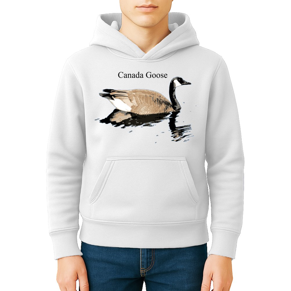 Canada Goose Swimming Gift Waterfowl Lover Kids Hoodie