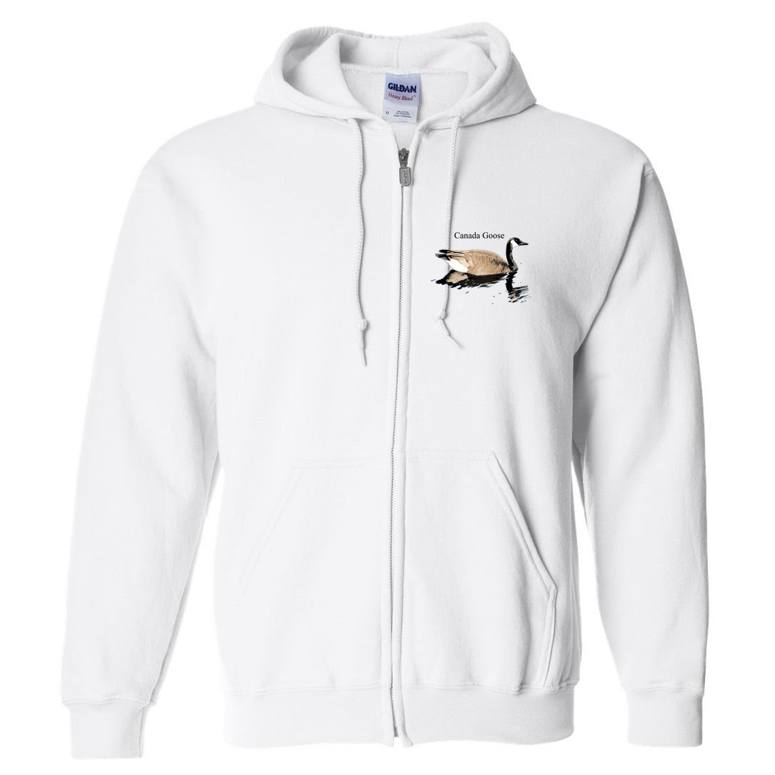 Canada Goose Swimming Gift Waterfowl Lover Full Zip Hoodie