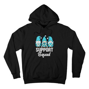 Cute Gnomes Support Squad Survivor Cervical Cancer Awareness Hoodie