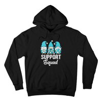 Cute Gnomes Support Squad Survivor Cervical Cancer Awareness Hoodie