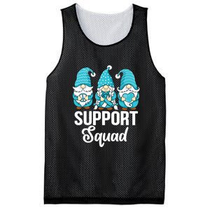 Cute Gnomes Support Squad Survivor Cervical Cancer Awareness Mesh Reversible Basketball Jersey Tank