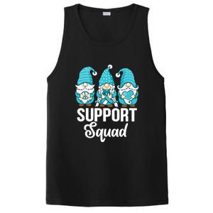 Cute Gnomes Support Squad Survivor Cervical Cancer Awareness PosiCharge Competitor Tank