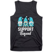 Cute Gnomes Support Squad Survivor Cervical Cancer Awareness Tank Top