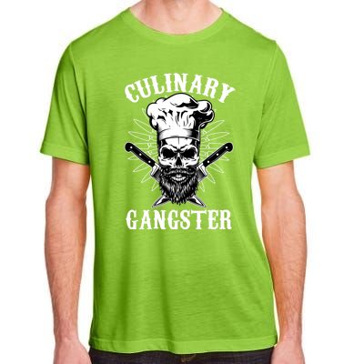 Culinary Gangster Skeleton Chef Funny Cooking Cook Meaningful Gift Adult ChromaSoft Performance T-Shirt