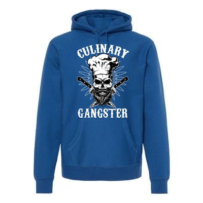 Culinary Gangster Skeleton Chef Funny Cooking Cook Meaningful Gift Premium Hoodie