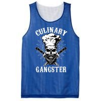 Culinary Gangster Skeleton Chef Funny Cooking Cook Meaningful Gift Mesh Reversible Basketball Jersey Tank