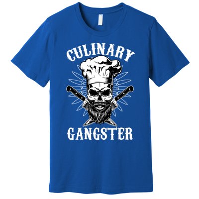 Culinary Gangster Skeleton Chef Funny Cooking Cook Meaningful Gift Premium T-Shirt