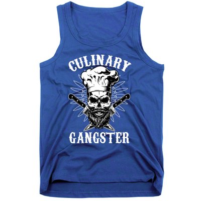 Culinary Gangster Skeleton Chef Funny Cooking Cook Meaningful Gift Tank Top