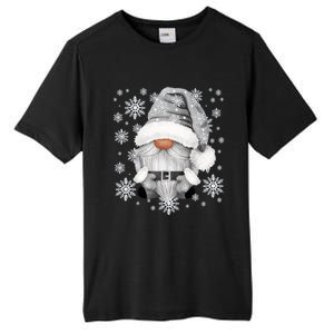 Cool Grey Santa Gnomie For Gothic And Emo With Winter Gnome Gift Tall Fusion ChromaSoft Performance T-Shirt