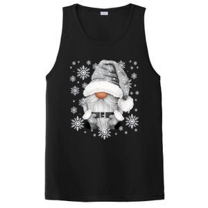 Cool Grey Santa Gnomie For Gothic And Emo With Winter Gnome Gift PosiCharge Competitor Tank