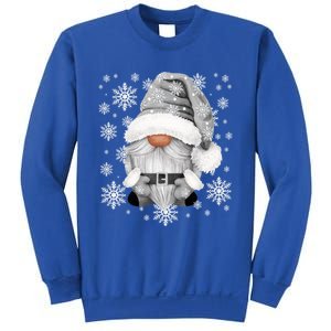 Cool Grey Santa Gnomie For Gothic And Emo With Winter Gnome Gift Sweatshirt