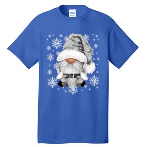 Cool Grey Santa Gnomie For Gothic And Emo With Winter Gnome Gift Tall T-Shirt