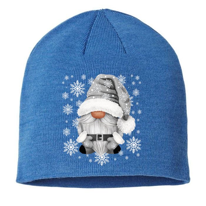 Cool Grey Santa Gnomie For Gothic And Emo With Winter Gnome Gift Sustainable Beanie