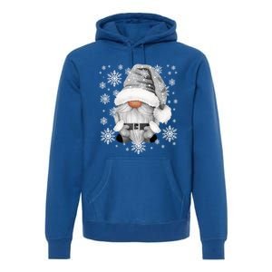 Cool Grey Santa Gnomie For Gothic And Emo With Winter Gnome Gift Premium Hoodie