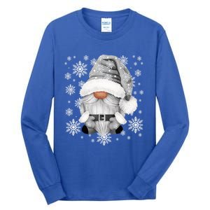 Cool Grey Santa Gnomie For Gothic And Emo With Winter Gnome Gift Tall Long Sleeve T-Shirt