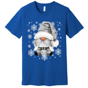 Cool Grey Santa Gnomie For Gothic And Emo With Winter Gnome Gift Premium T-Shirt