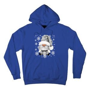 Cool Grey Santa Gnomie For Gothic And Emo With Winter Gnome Gift Tall Hoodie