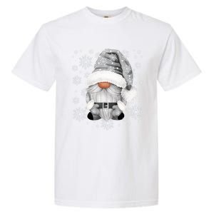 Cool Grey Santa Gnomie For Gothic And Emo With Winter Gnome Gift Garment-Dyed Heavyweight T-Shirt